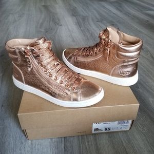 UGG  Olive Metallic Sneakers.